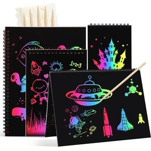 Scratch paper art notebook